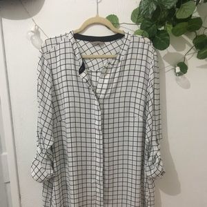 Plaid shirt dress